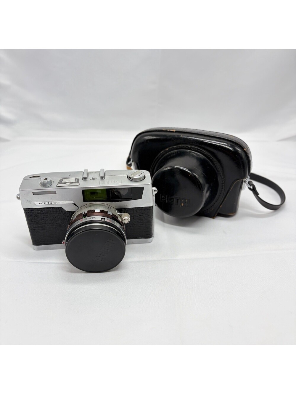Petri 7s Rangefinder Camera 45mm f/1.8 + Case And Strap Tested Ready to Use